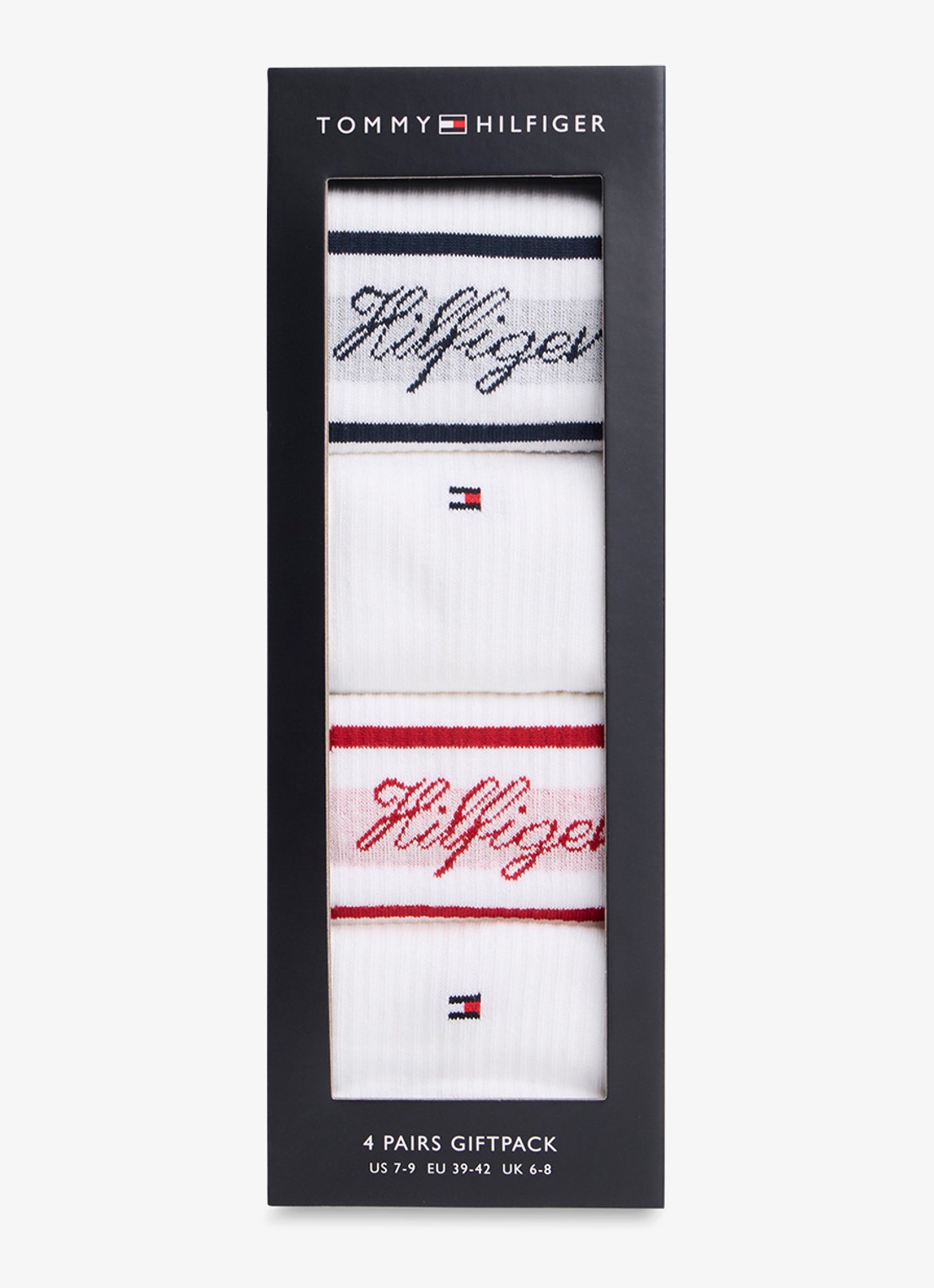 Tommy Hilfiger Set van sokken met logo 4-delig - detail wit