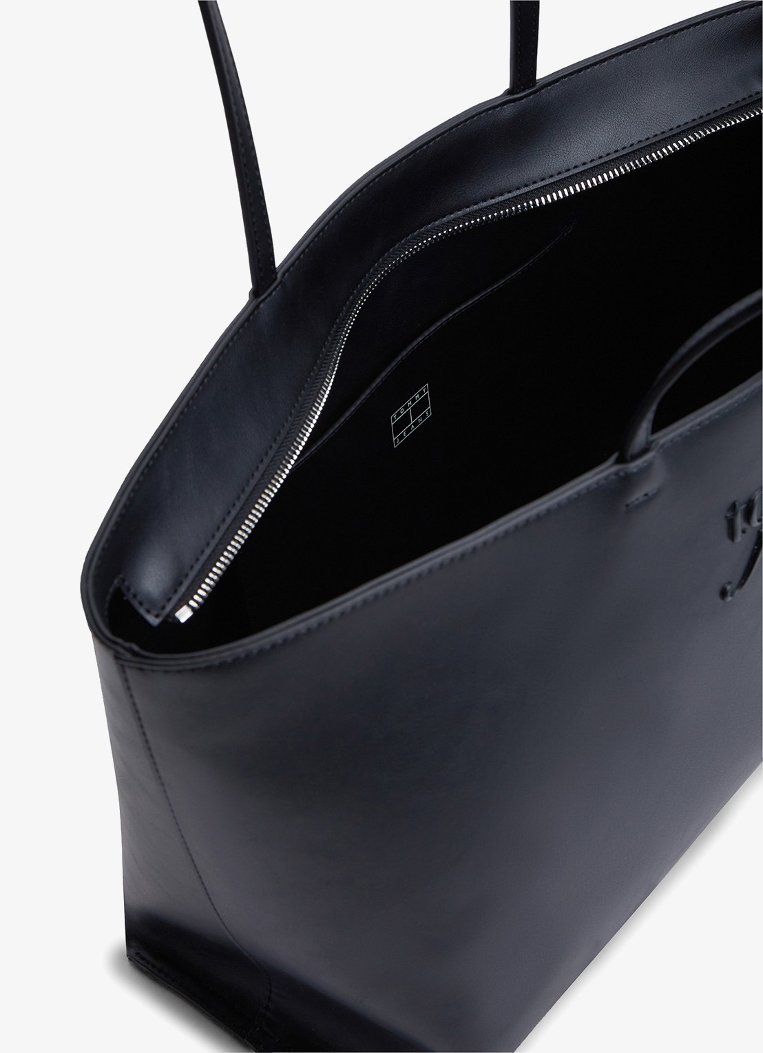 Tommy Hilfiger Shopper met logo - detail 3 zwart