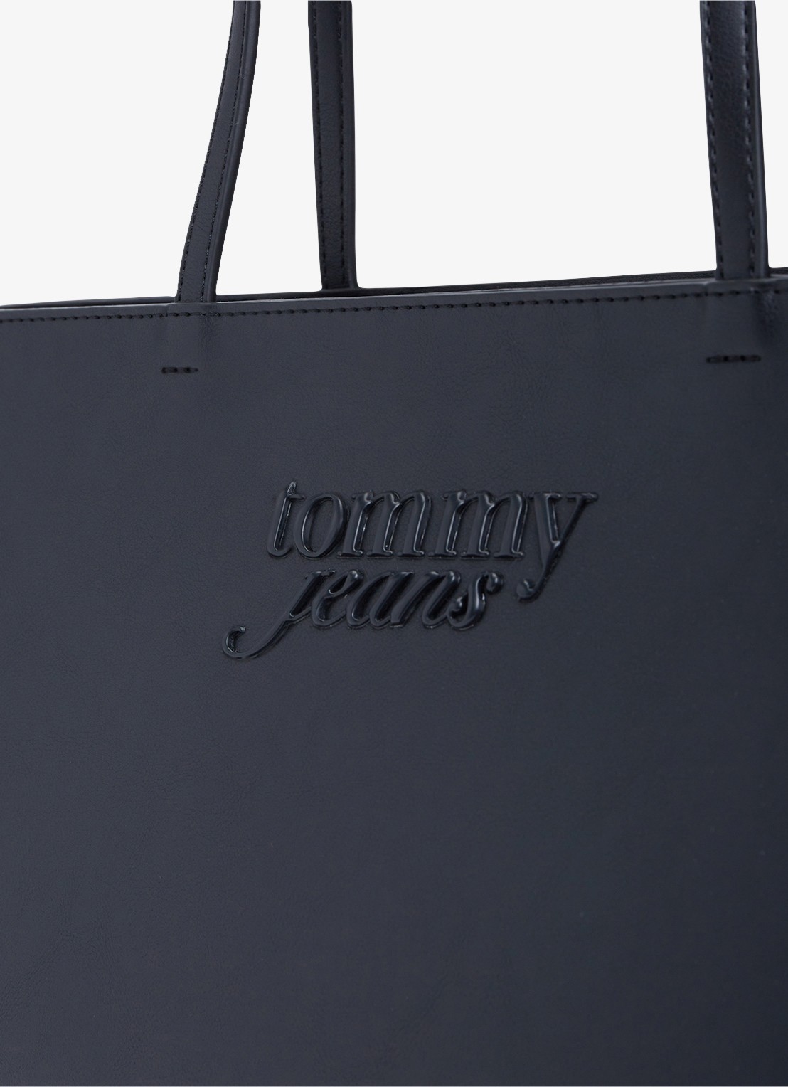 Tommy Hilfiger Shopper met logo - detail 4 zwart