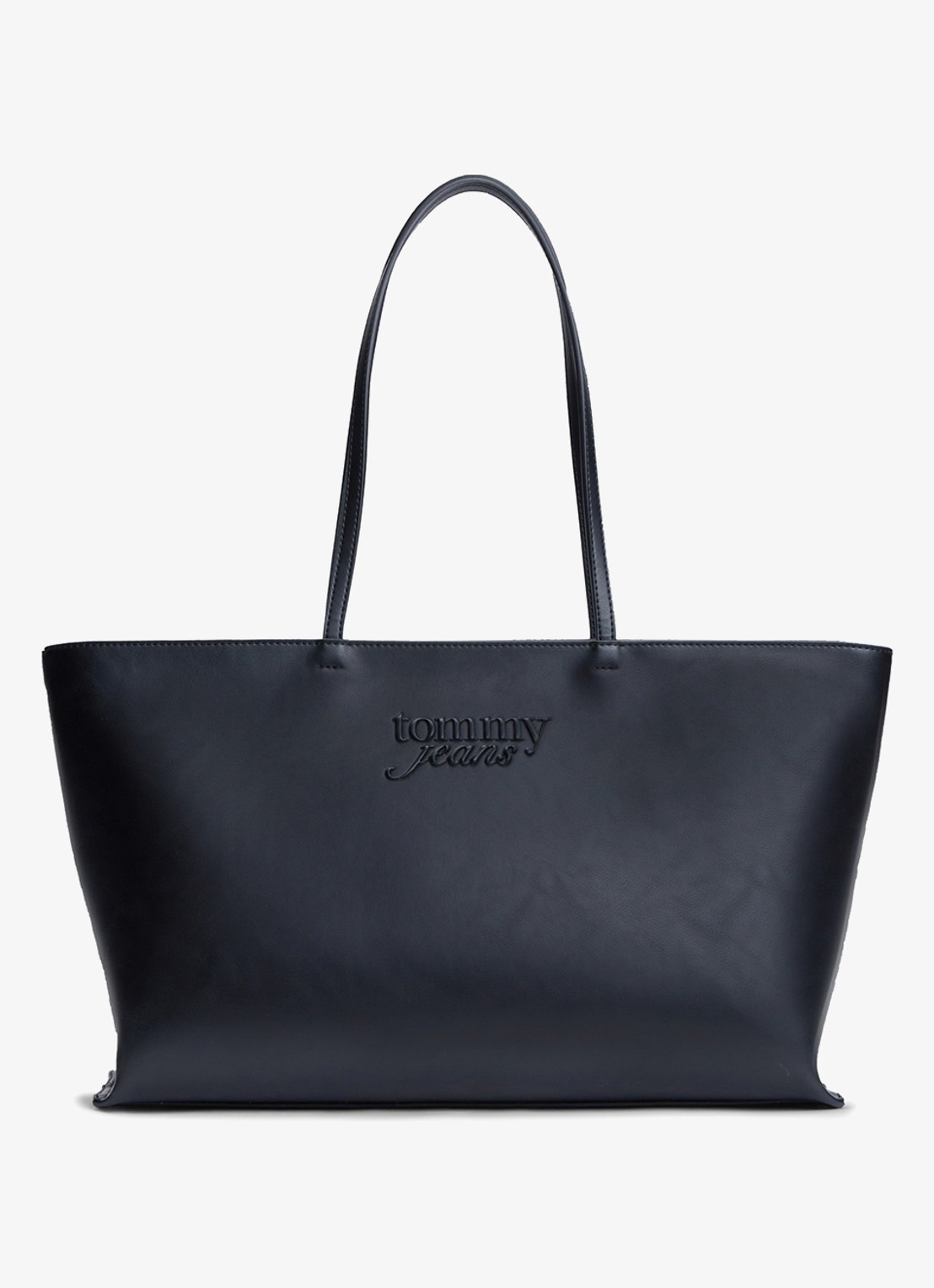 Tommy Hilfiger Shopper met logo - voorkant zwart