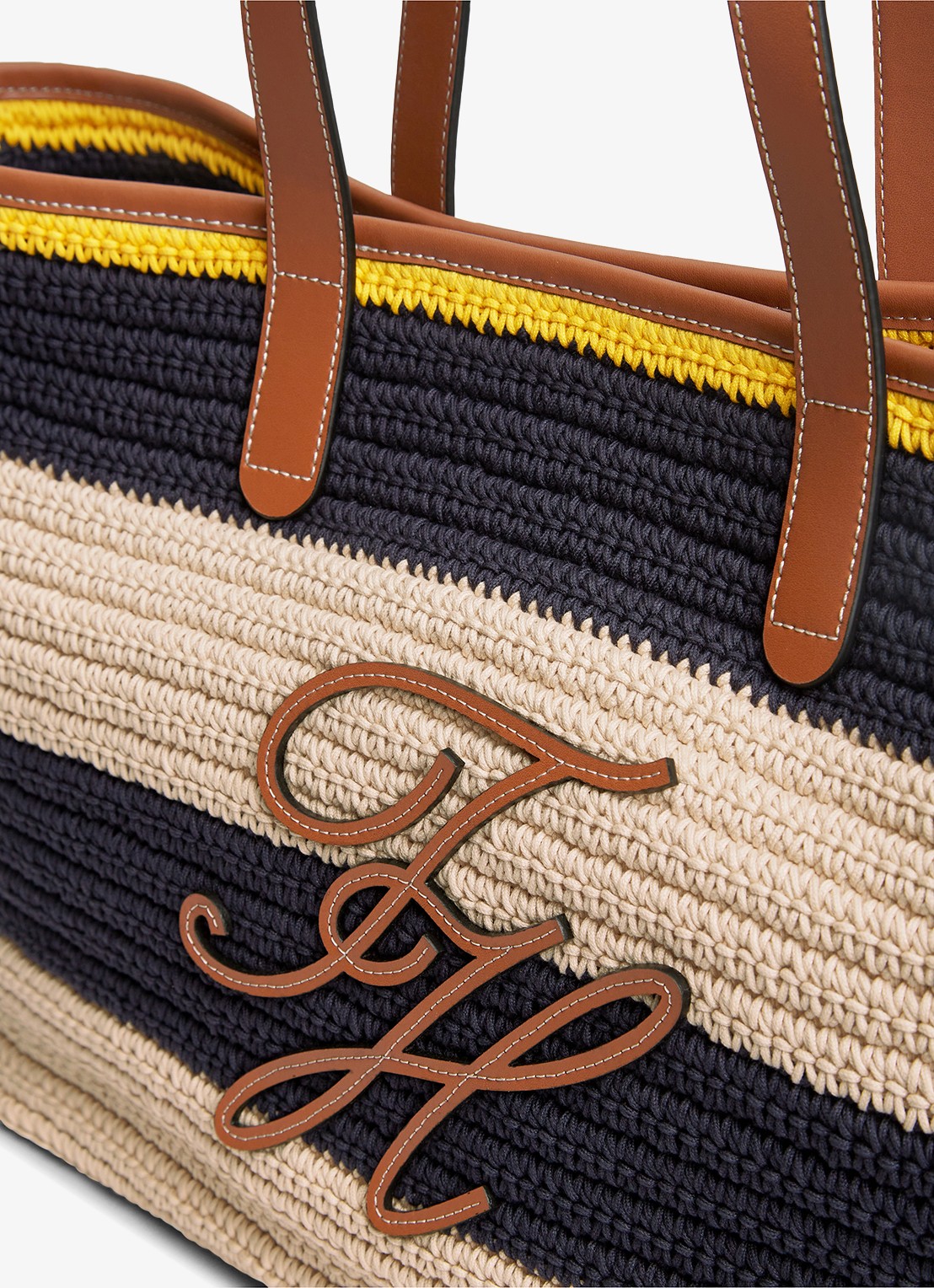 Tommy Hilfiger Shopper met logo - detail multicolor