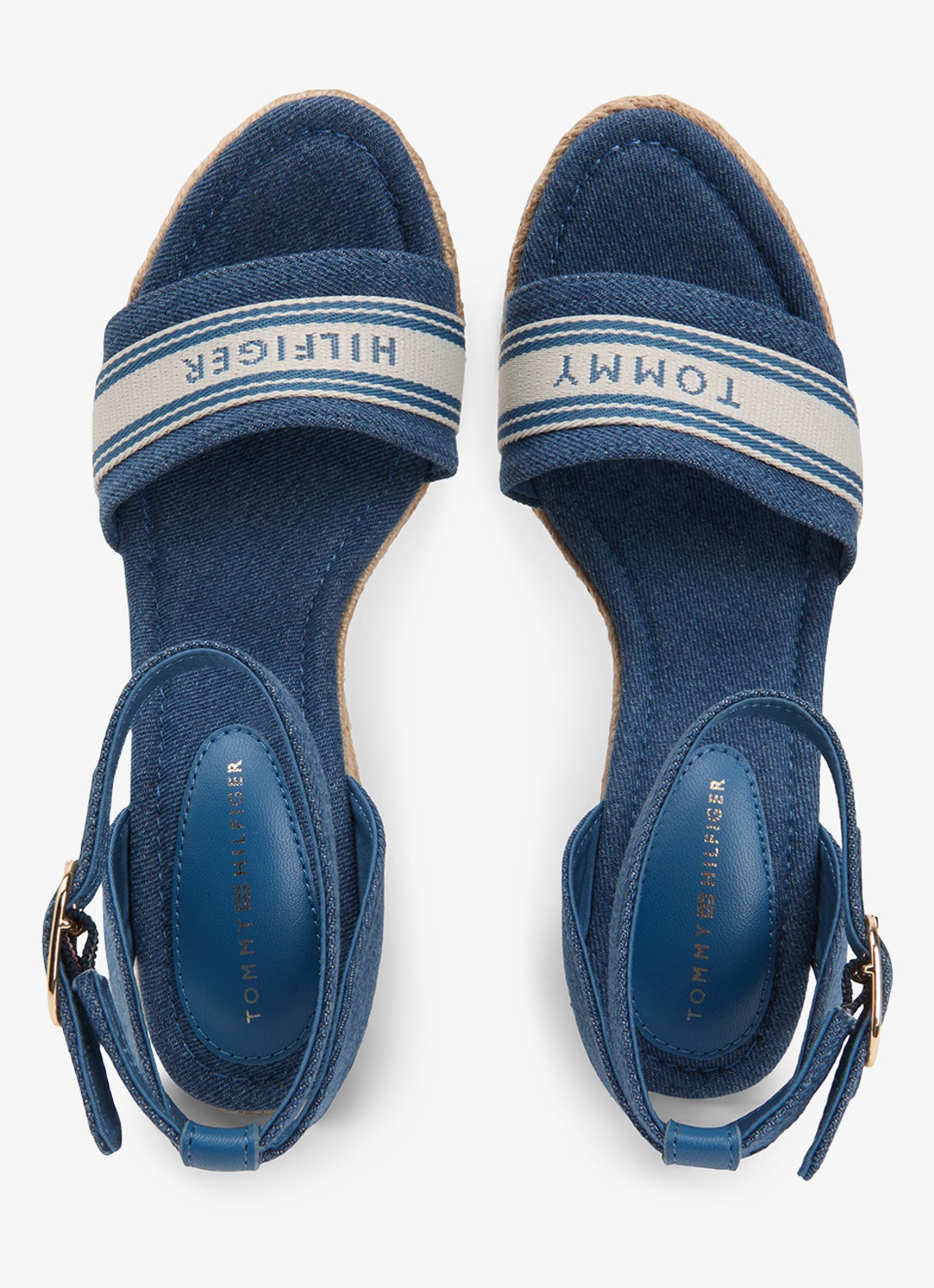 Tommy Hilfiger Sleehak met logo - detail 3 denim
