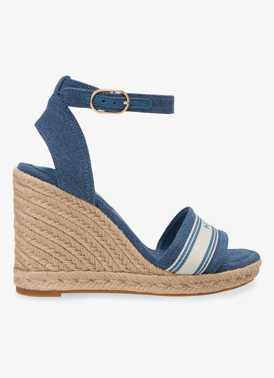 Tommy Hilfiger Sleehak met logo - voorkant 4 denim
