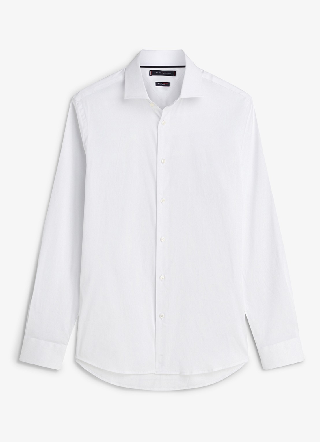 Tommy Hilfiger Slim fit overhemd met button down kraag - voorkant 2 wit