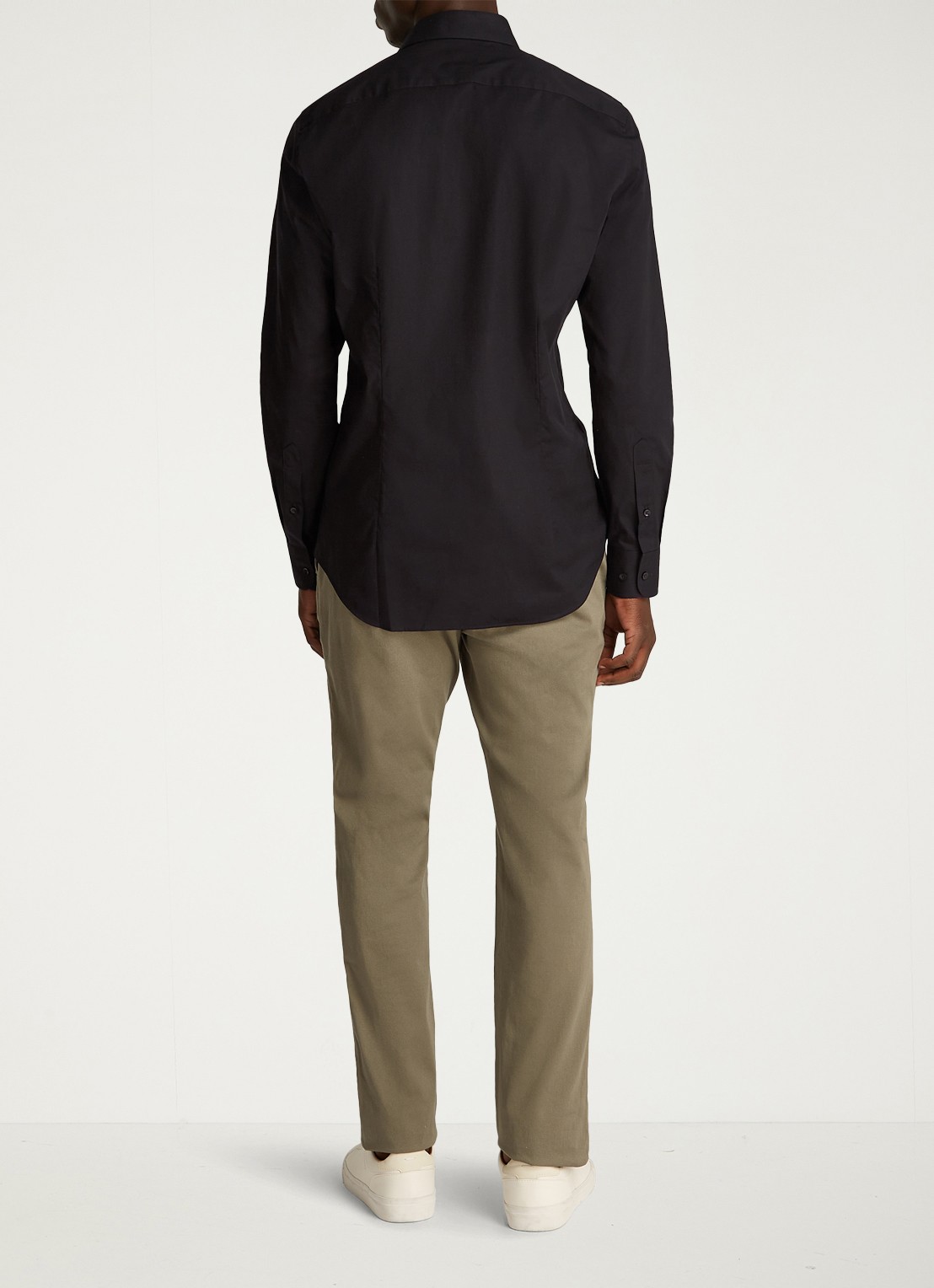 Tommy Hilfiger Slim fit overhemd met logo - achterkant 5 zwart