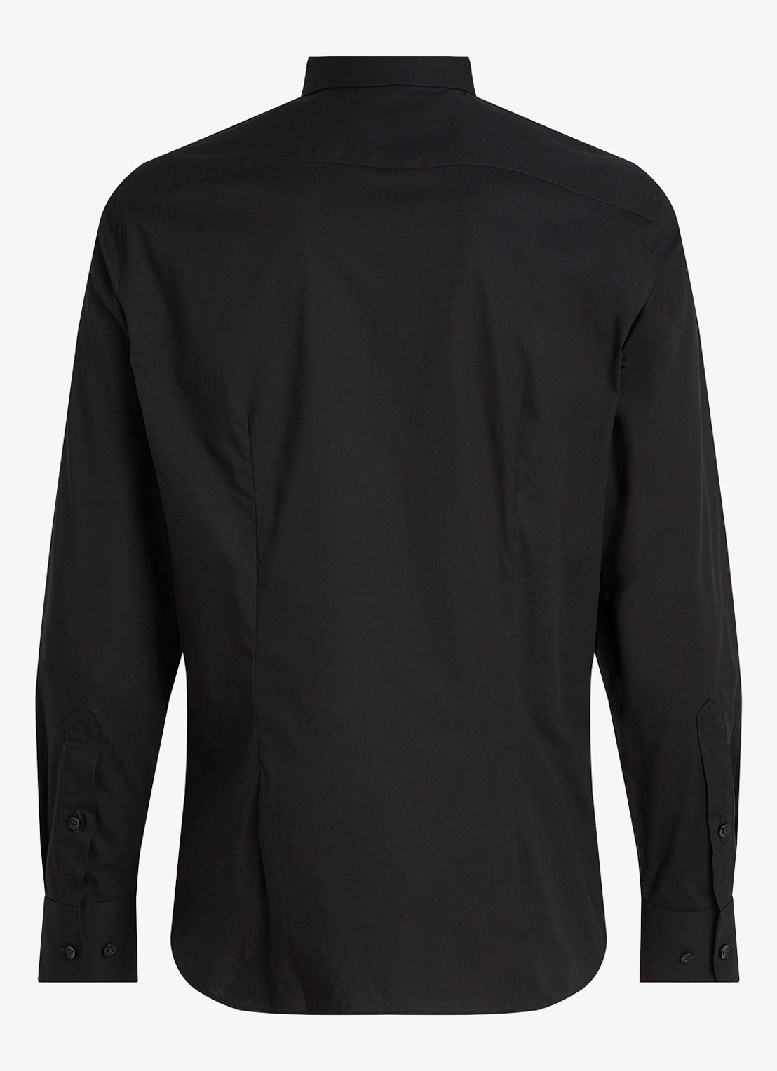 Tommy Hilfiger Slim fit overhemd met logo - voorkant zwart