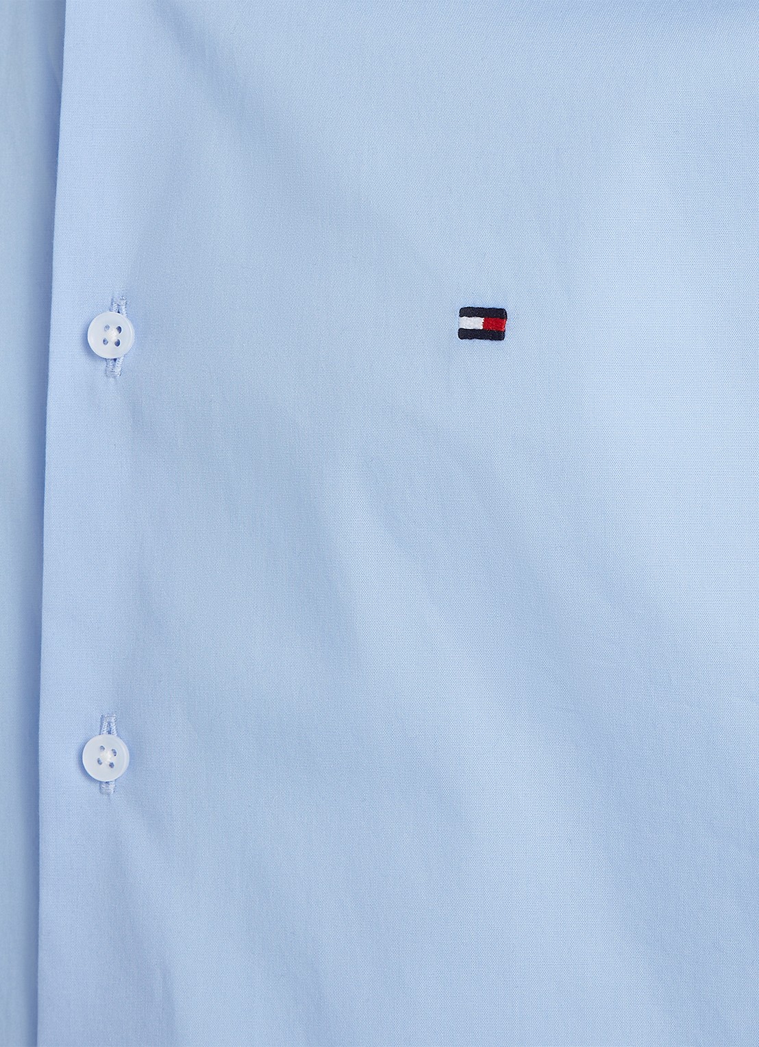 Tommy Hilfiger Slim fit overhemd met logo - detail 3 lichtblauw