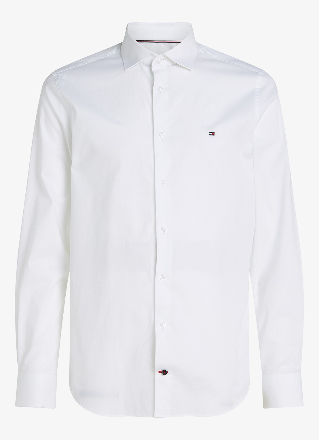 Tommy Hilfiger Slim fit overhemd met logo - voorkant 6 wit