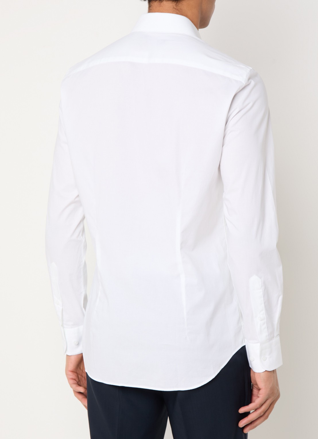 Tommy Hilfiger Slim fit overhemd met logo - achterkant 10 wit