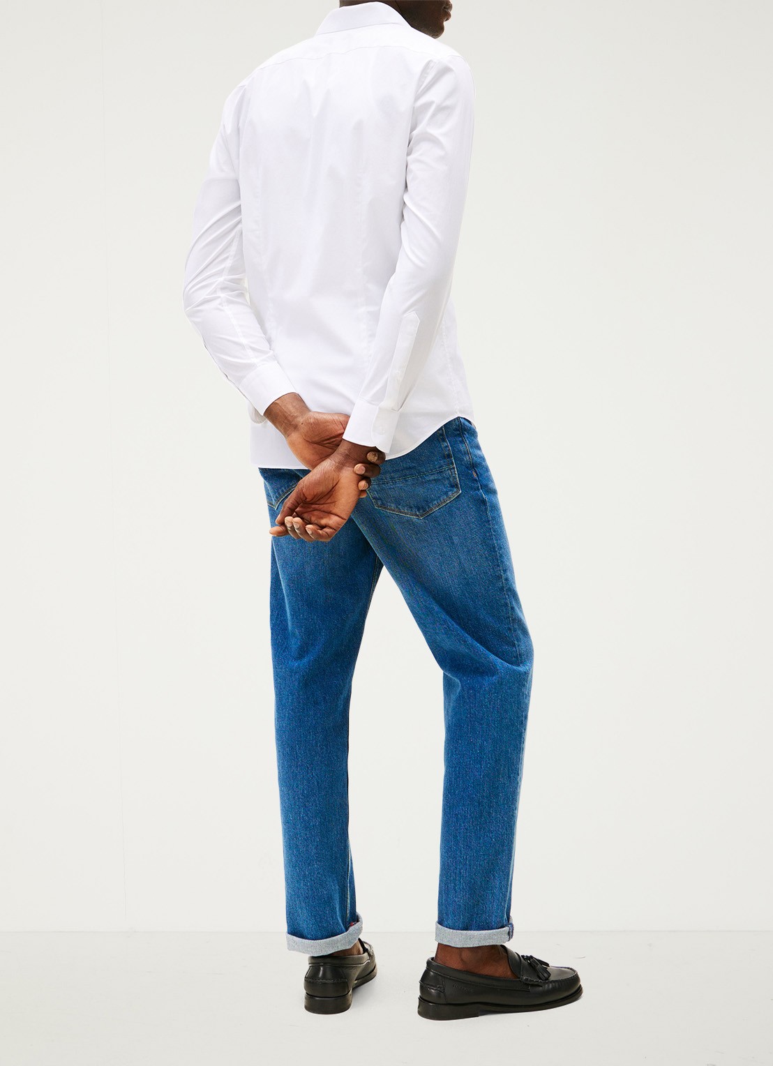Tommy Hilfiger Slim fit overhemd met logo - achterkant 11 wit