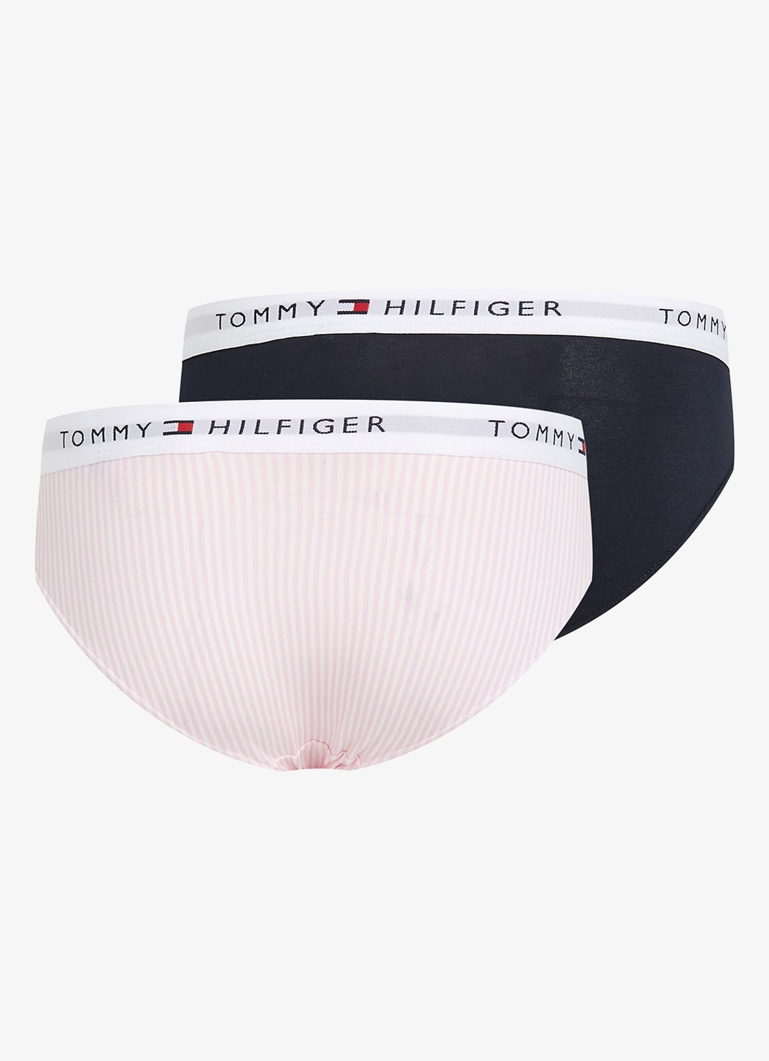 Tommy Hilfiger Slip met logoband in 2-pack - achterkant roze