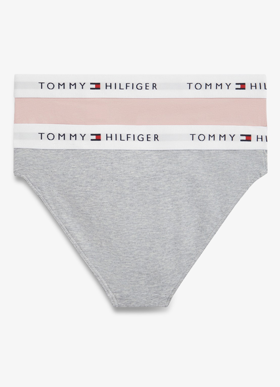 Tommy Hilfiger Slip met logoband in 2-pack - achterkant roze