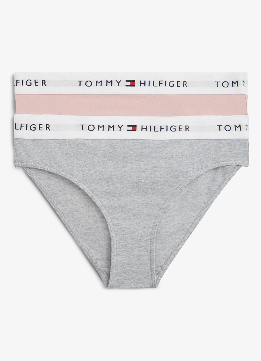 Tommy Hilfiger Slip met logoband in 2-pack - voorkant 2 roze