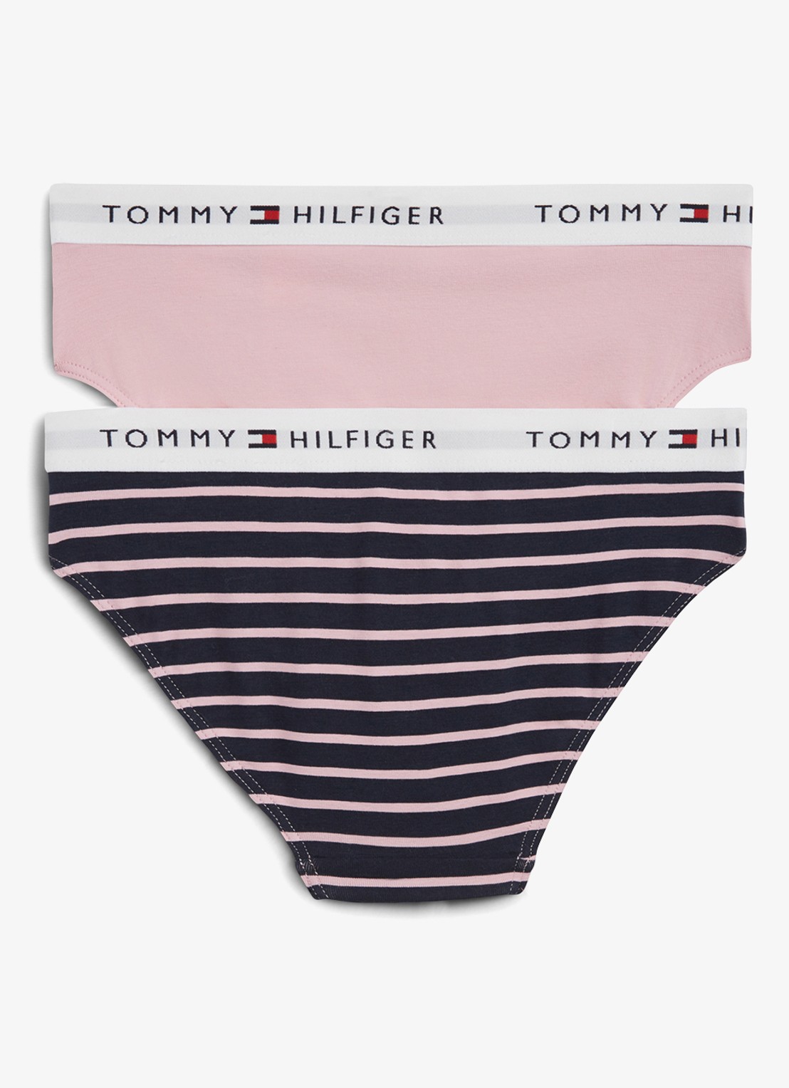 Tommy Hilfiger Slip met logoband in 2-pack - achterkant 2 donkerblauw