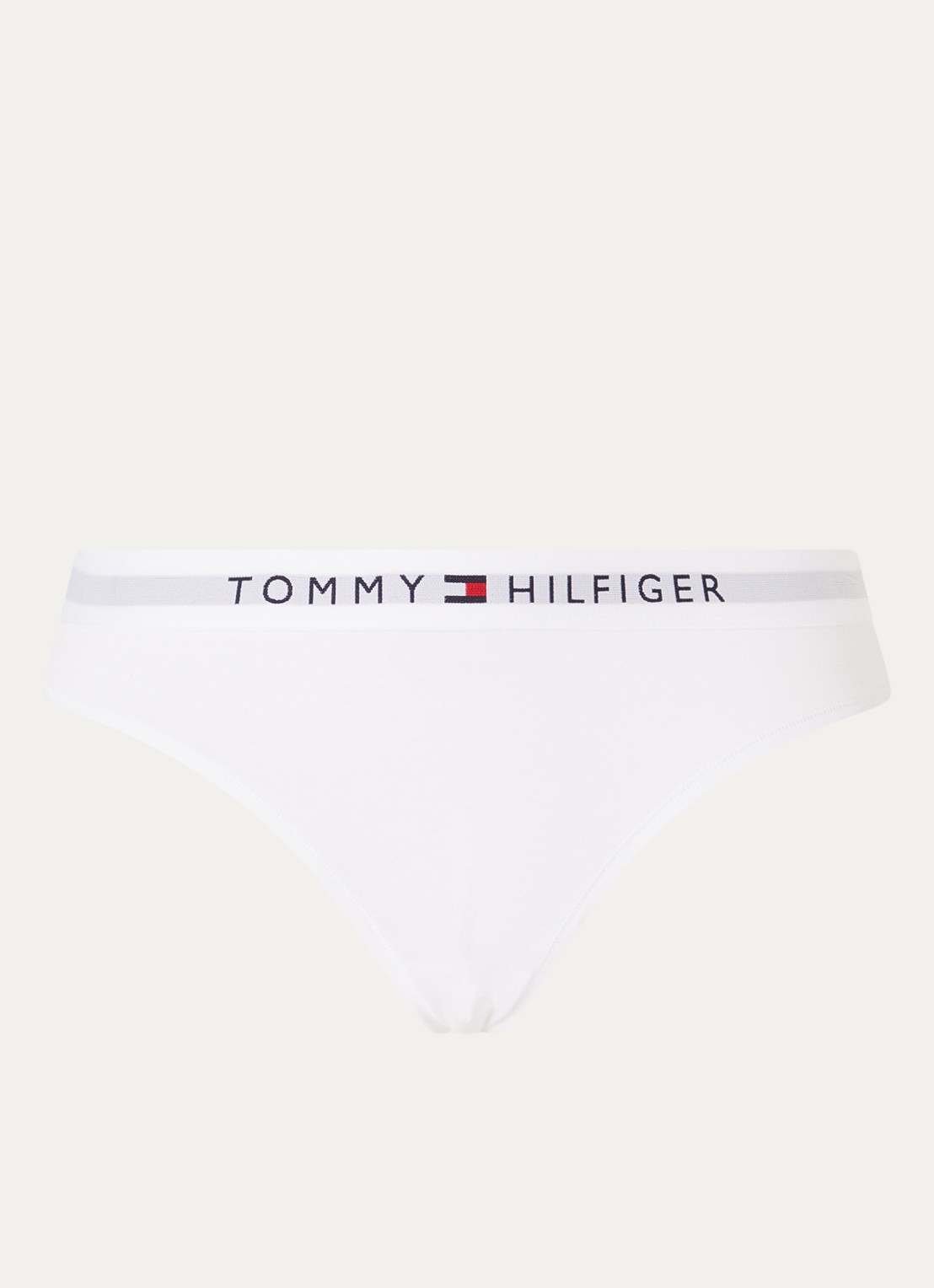 Tommy Hilfiger Slip met logoband  - voorkant 4 wit