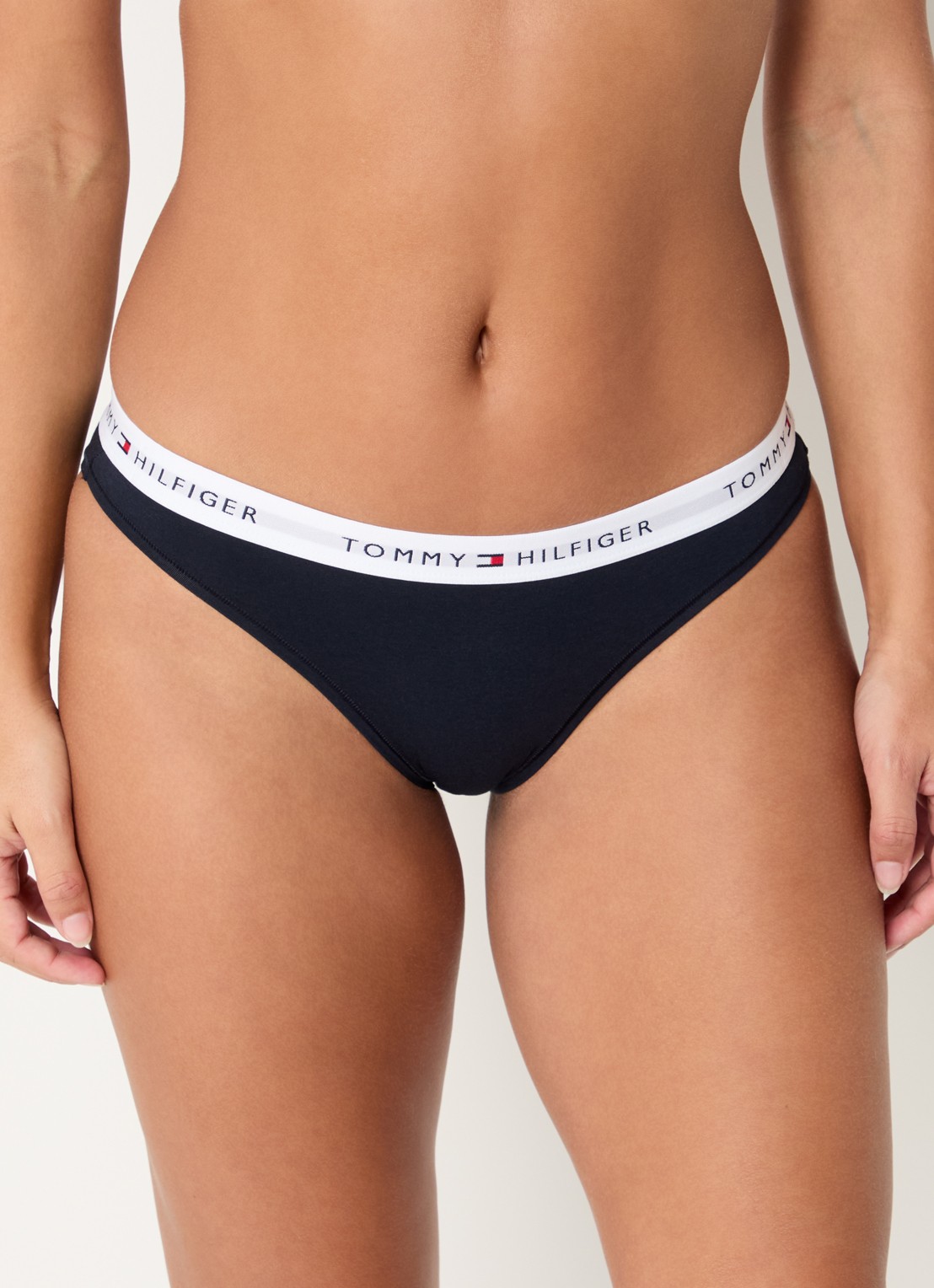 Tommy Hilfiger Slip met logoband - detail 2 donkerblauw