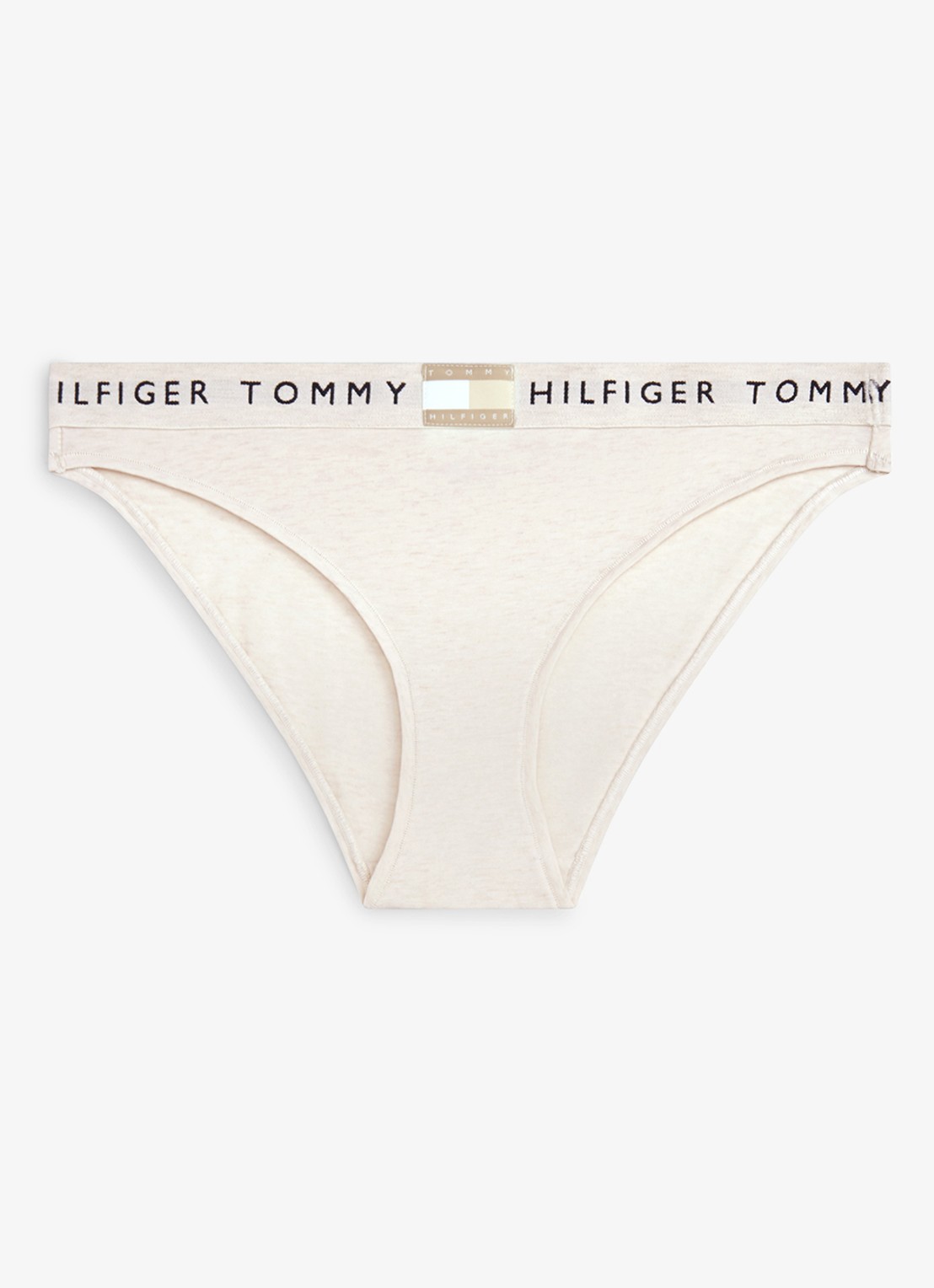Tommy Hilfiger Slip met logoband - voorkant 3 beige