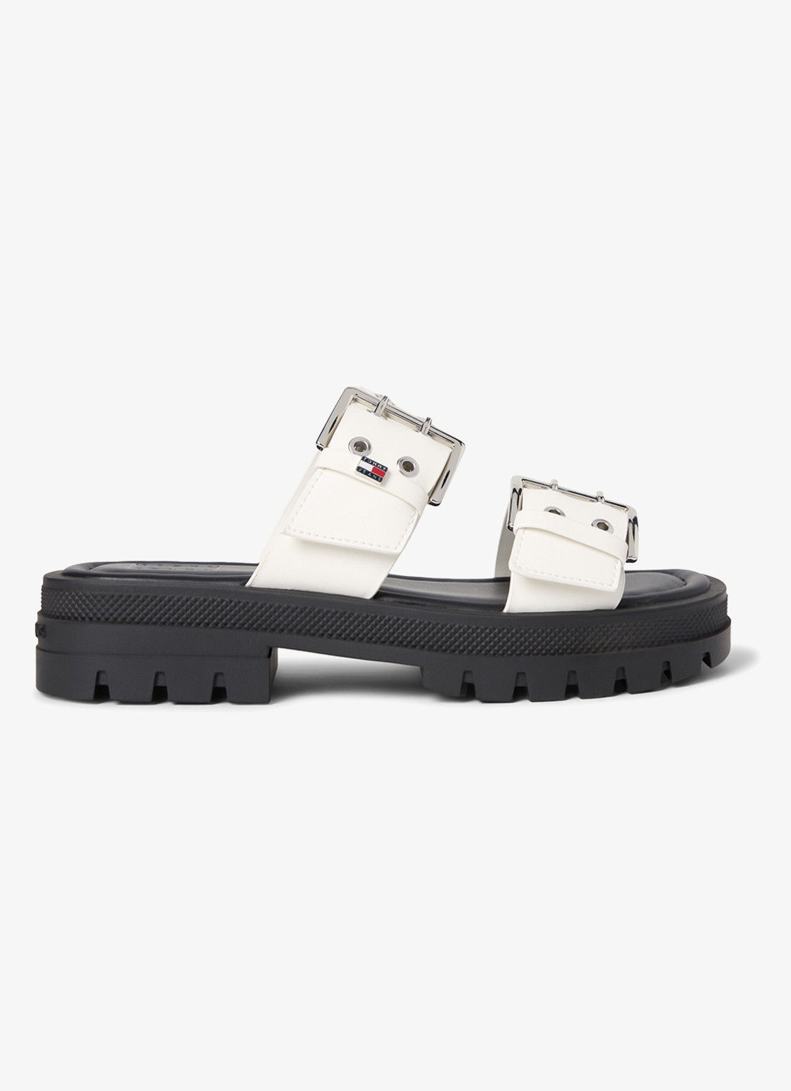 Tommy Hilfiger Slipper met gespdetail - detail 3 ivoor