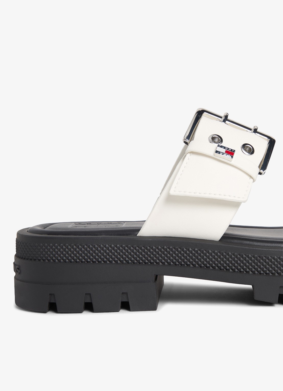 Tommy Hilfiger Slipper met gespdetail - detail 4 ivoor