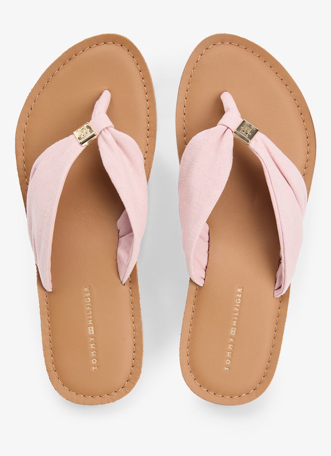 Tommy Hilfiger Slipper met logo - detail 5 rood