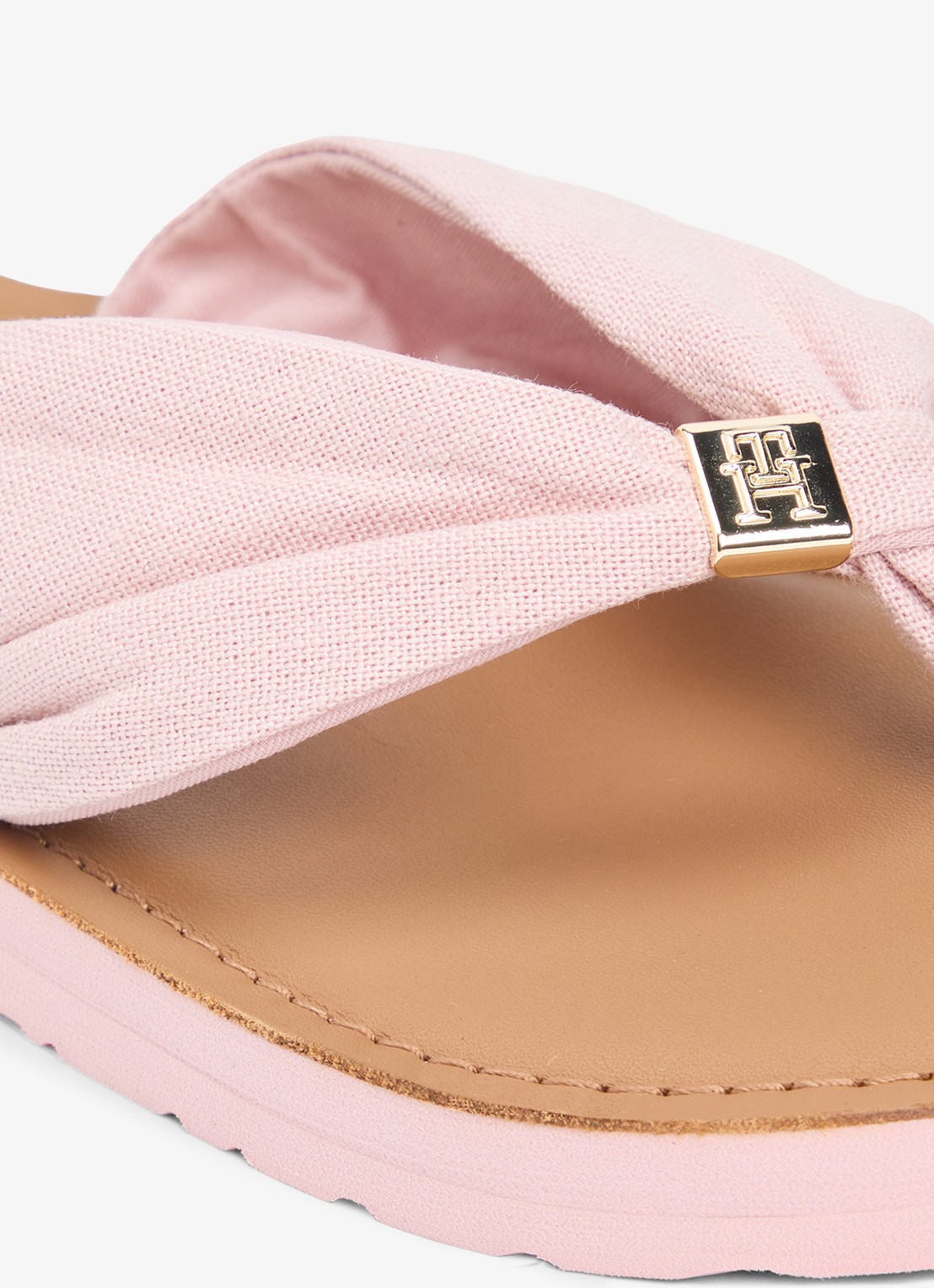 Tommy Hilfiger Slipper met logo - detail 6 rood