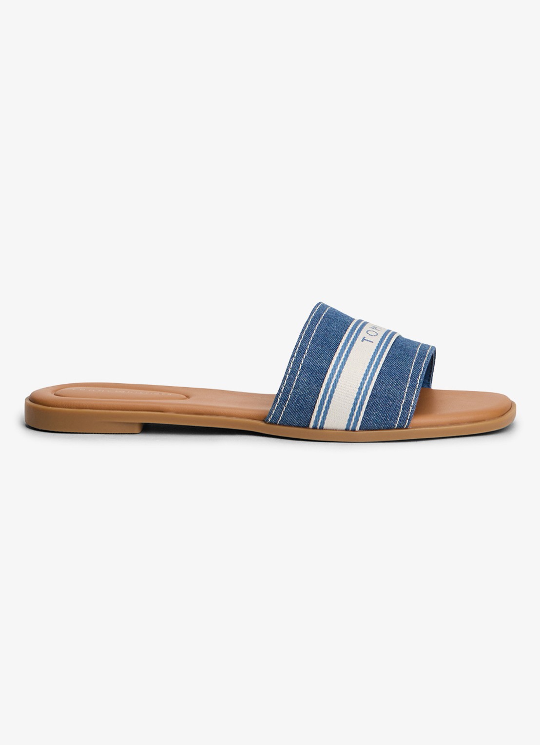 Tommy Hilfiger Slipper met logo - detail 5 blauw