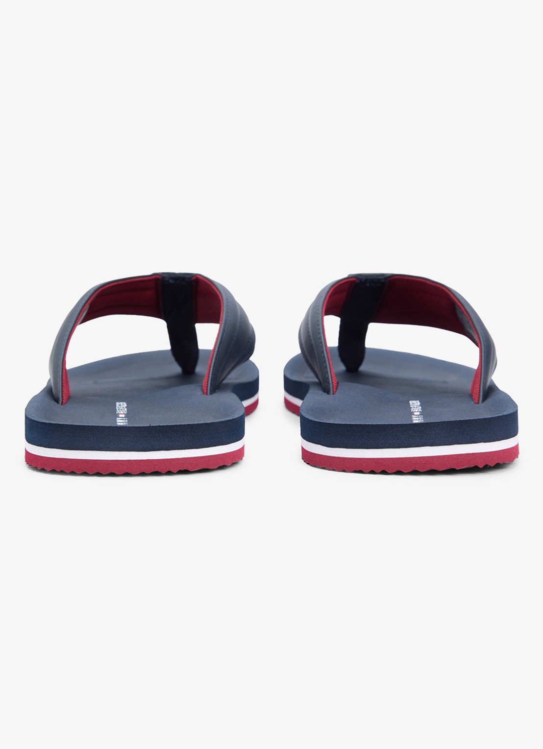 Tommy Hilfiger Slipper met logo - detail 3 donkerblauw