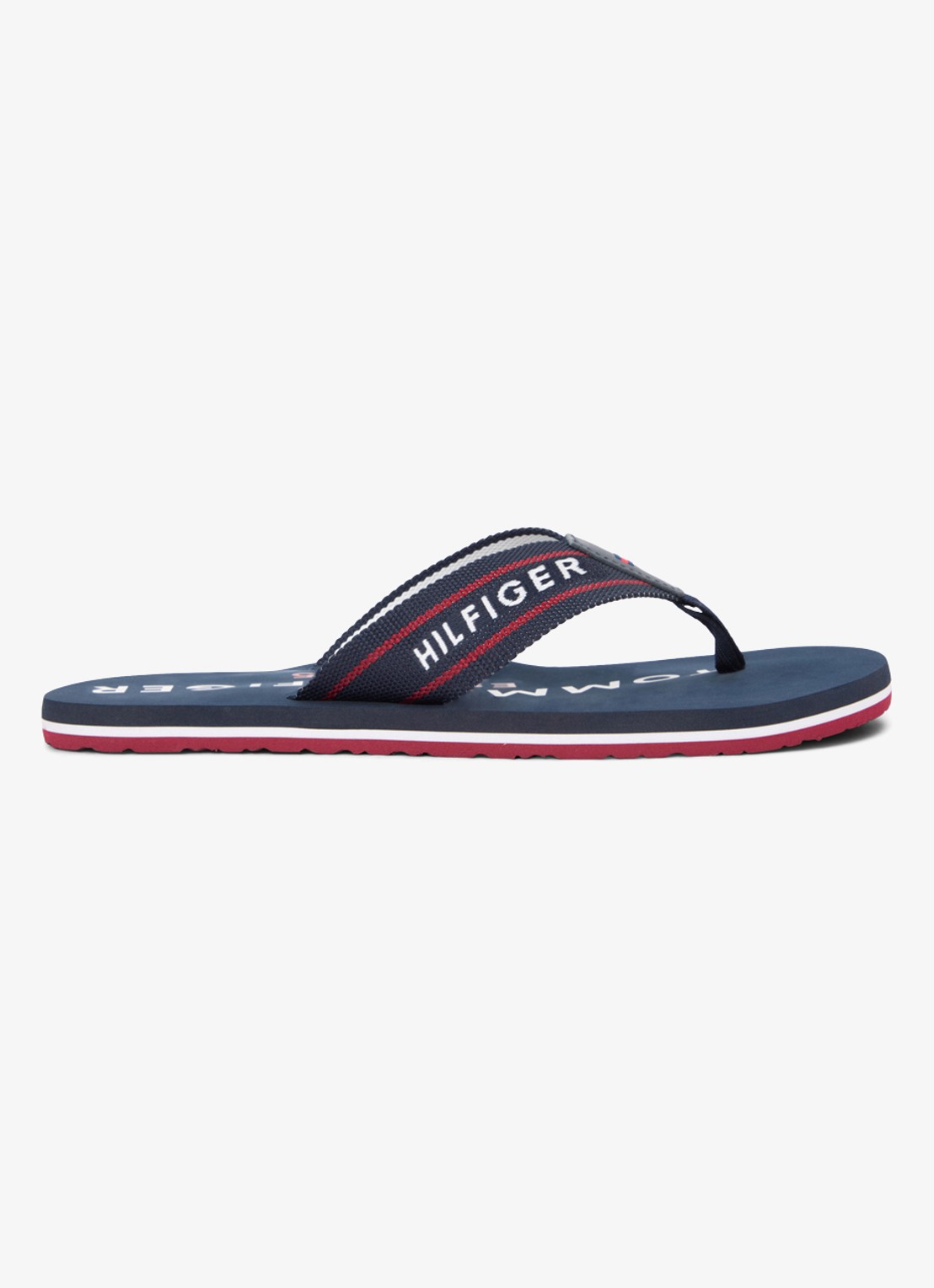 Tommy Hilfiger Slipper met logo - detail 5 lichtblauw
