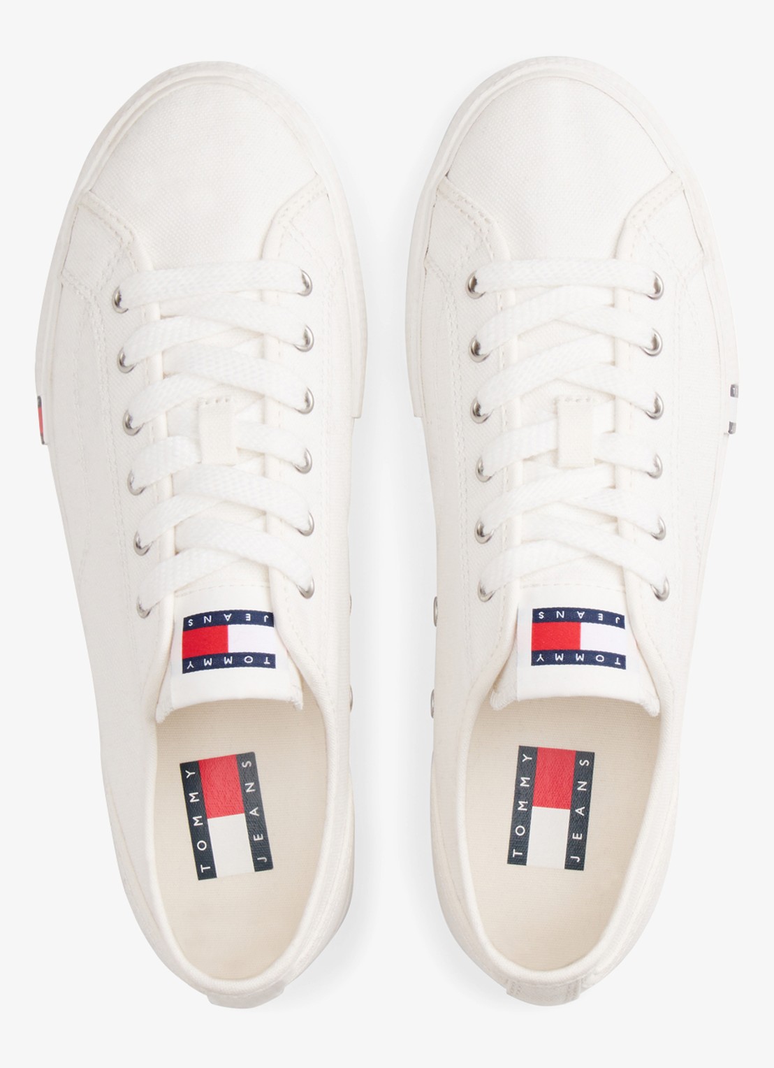 Tommy Hilfiger Sneaker met logo - detail 3 gebroken wit