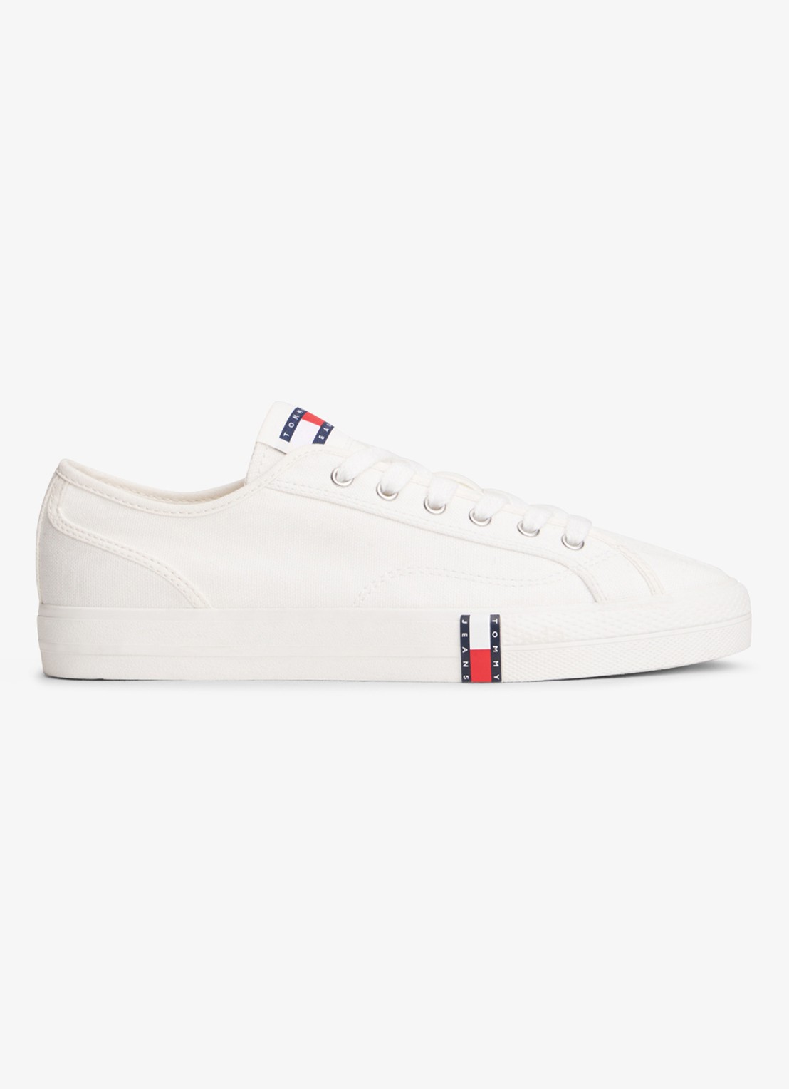 Tommy Hilfiger Sneaker met logo - detail 4 gebroken wit