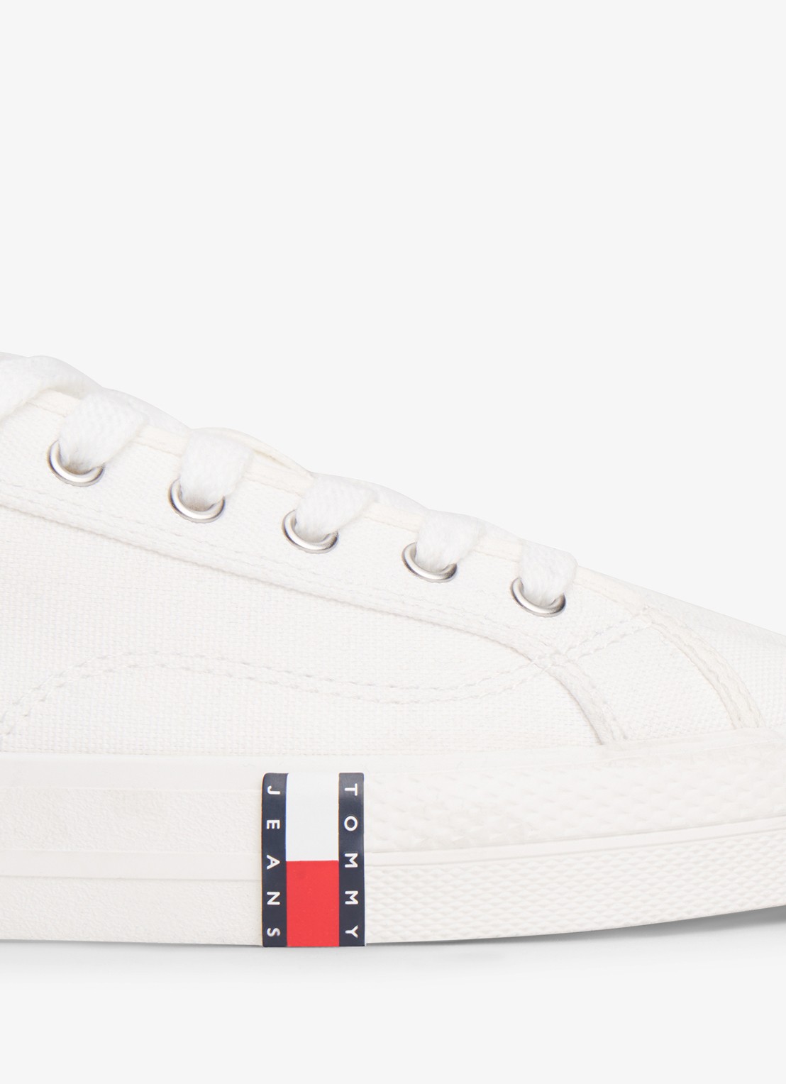 Tommy Hilfiger Sneaker met logo - detail 5 gebroken wit