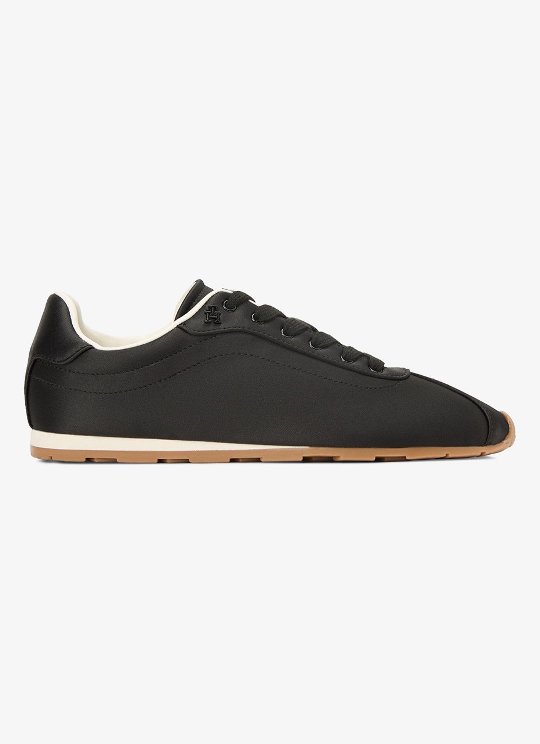 Tommy Hilfiger Sneaker met logo - voorkant zwart