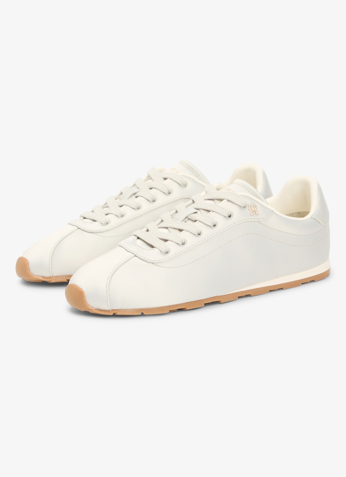 Tommy Hilfiger Sneaker met logo - detail 2 lichtgrijs