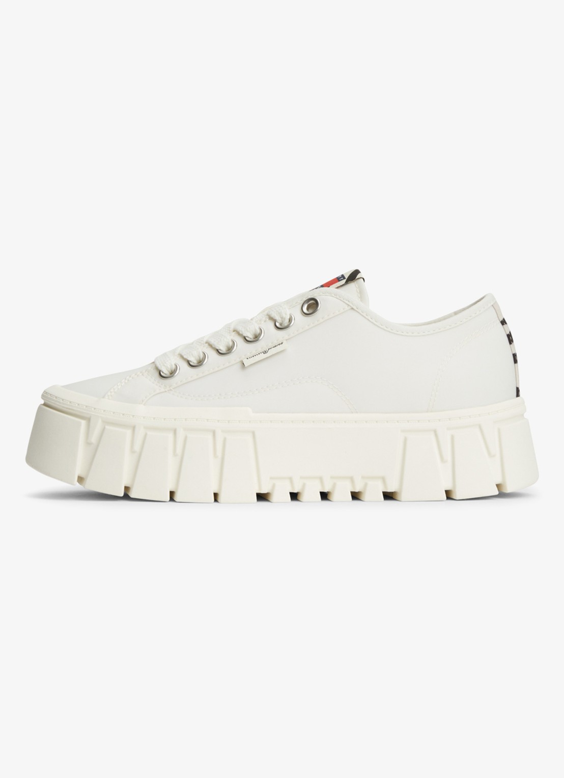 Tommy Hilfiger Sneaker met logo - detail 2 ivoor