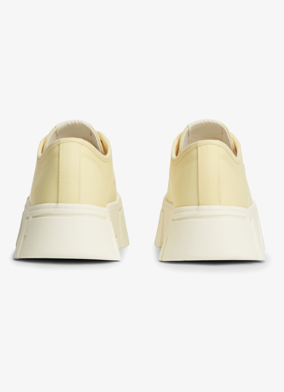 Tommy Hilfiger Sneaker met logo - achterkant 3 lichtgeel