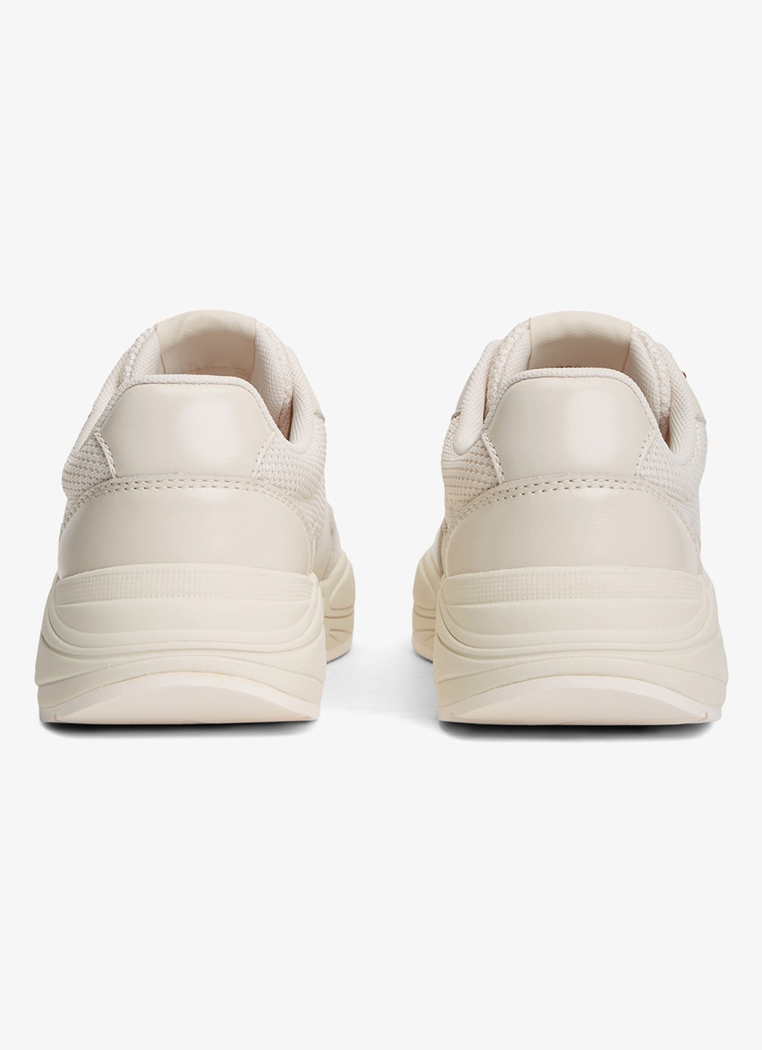 Tommy Hilfiger Sneaker met logo - achterkant 6 creme