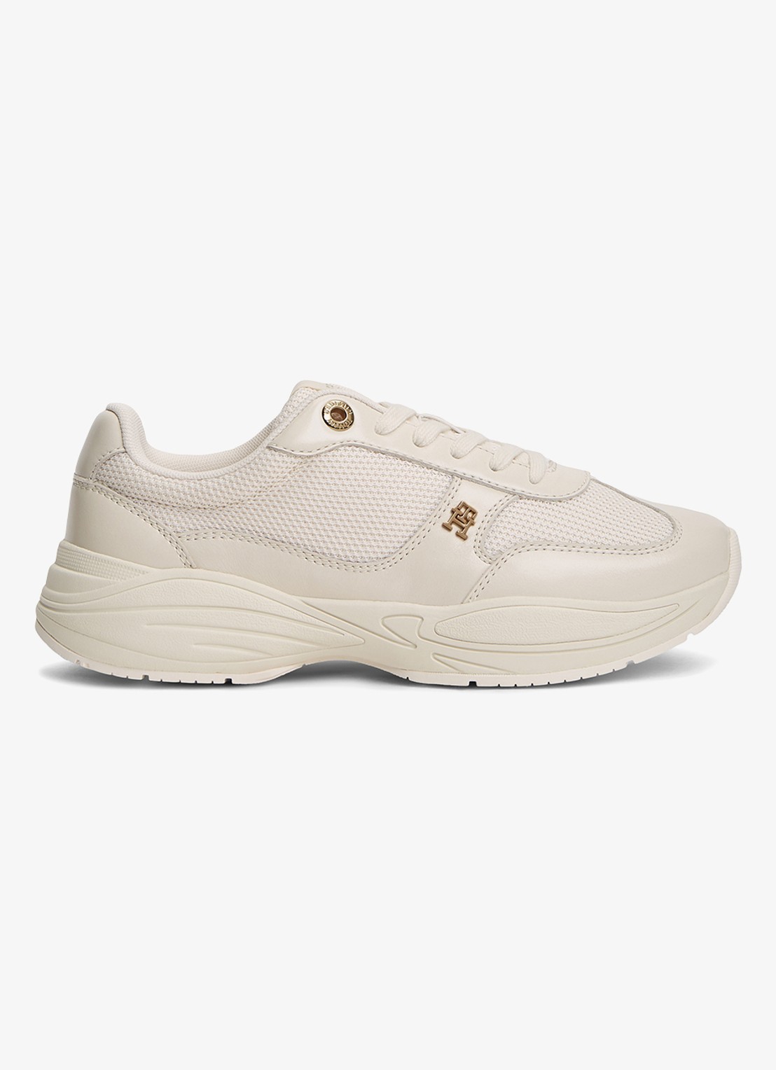 Tommy Hilfiger Sneaker met logo - detail 4 creme