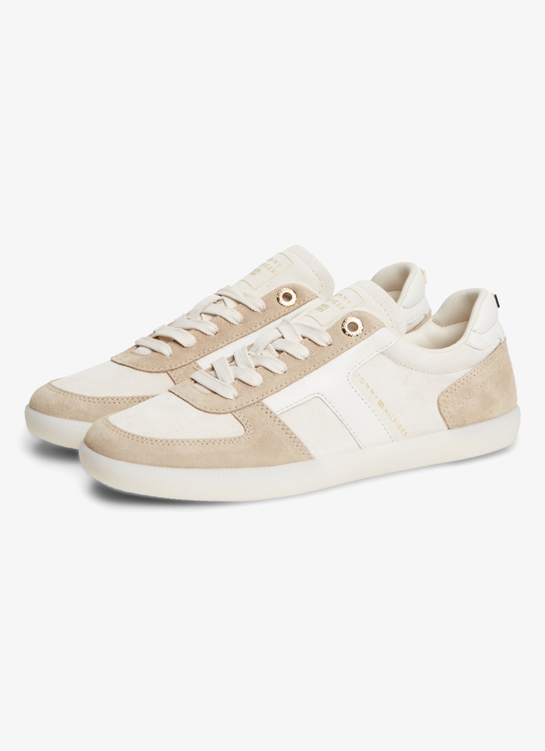 Tommy Hilfiger Sneaker met logo - detail 3 creme