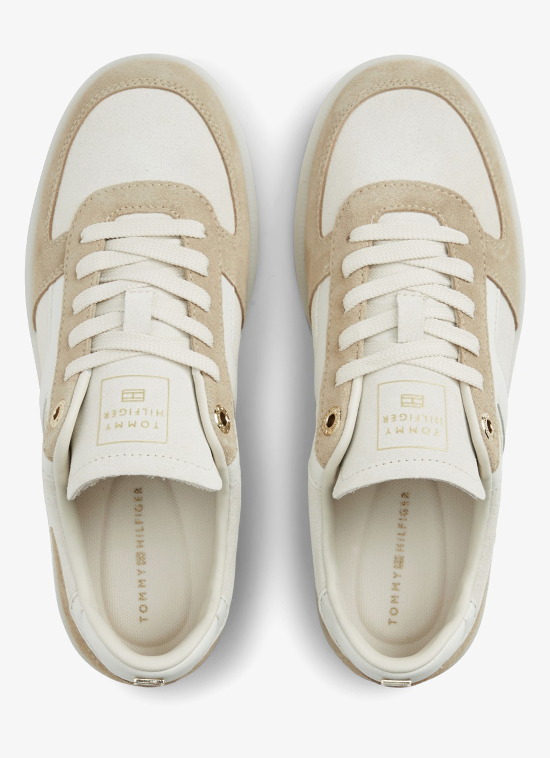Tommy Hilfiger Sneaker met logo - detail 6 creme