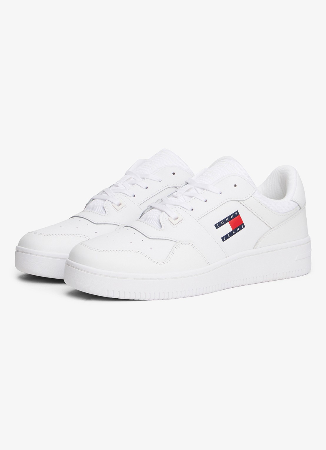 Tommy Hilfiger Sneaker met logo - detail 4 wit