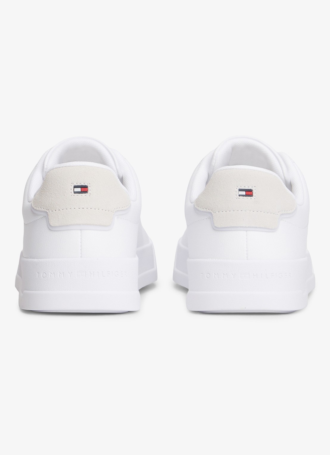 Tommy Hilfiger Sneaker met logo - achterkant 6 wit
