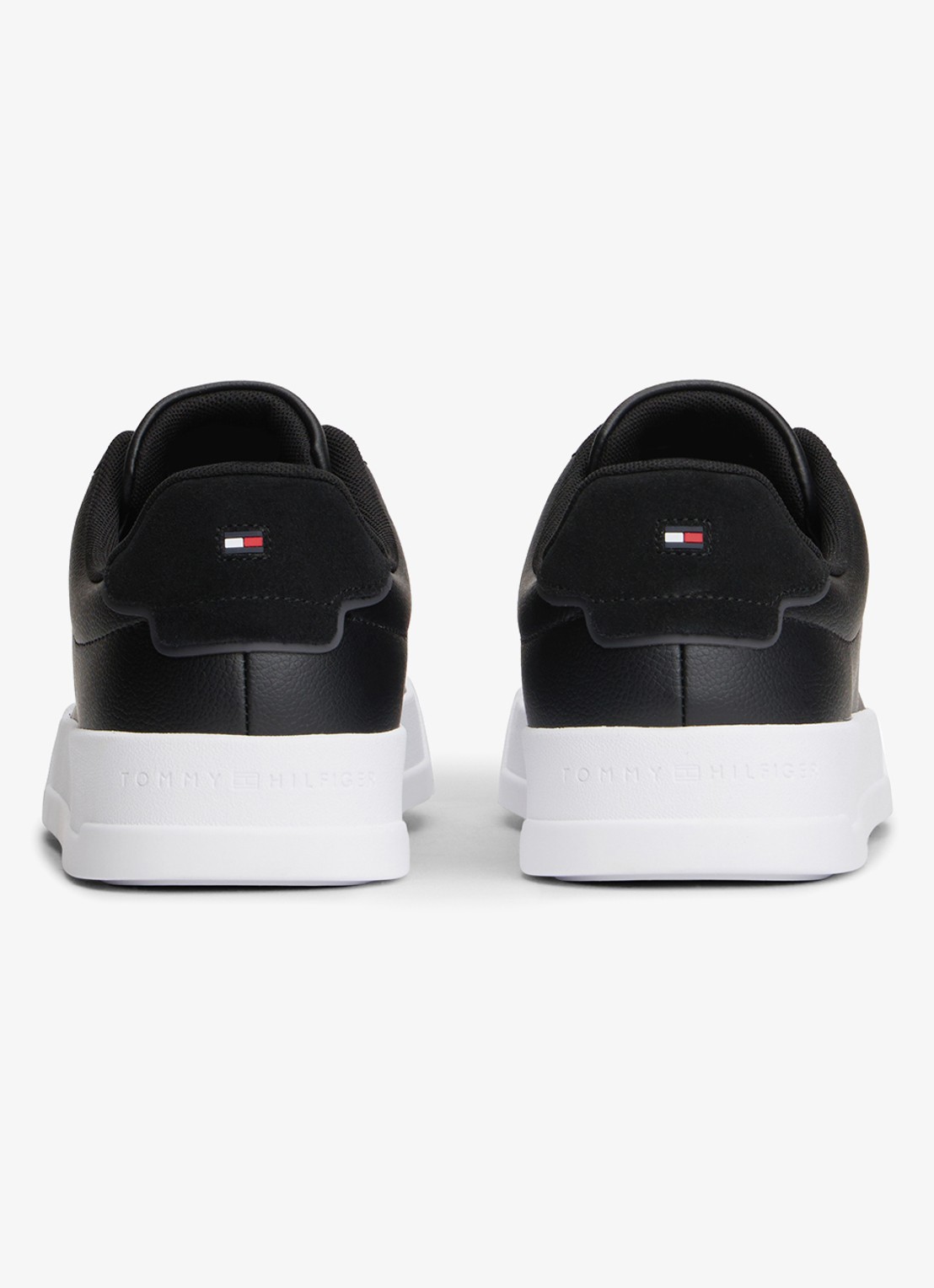 Tommy Hilfiger Sneaker met logo - achterkant 3 zwart