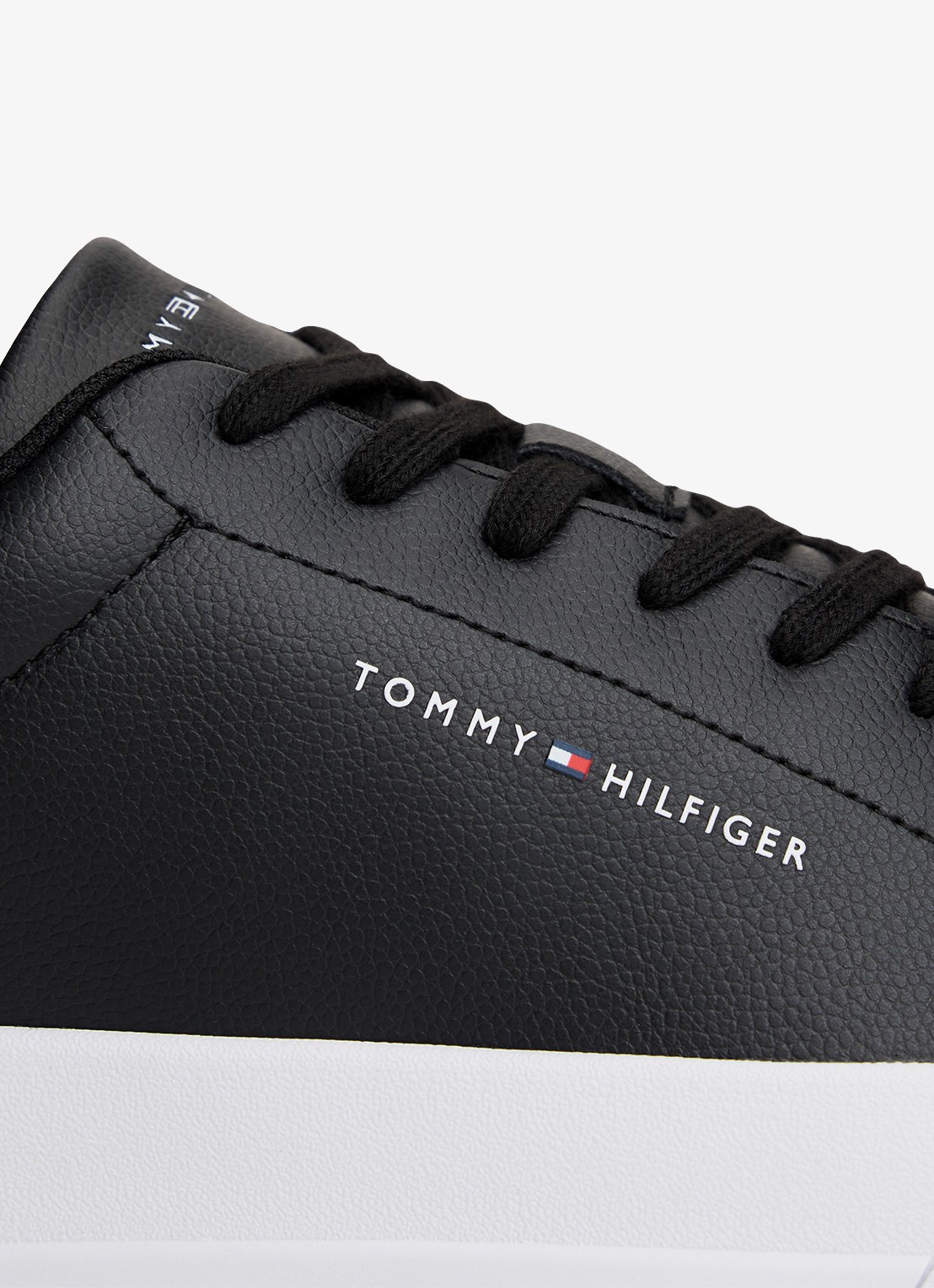 Tommy Hilfiger Sneaker met logo - detail 6 zwart