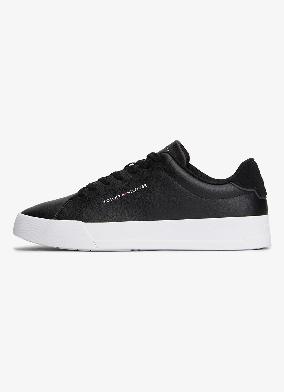 Tommy Hilfiger Sneaker met logo - voorkant zwart
