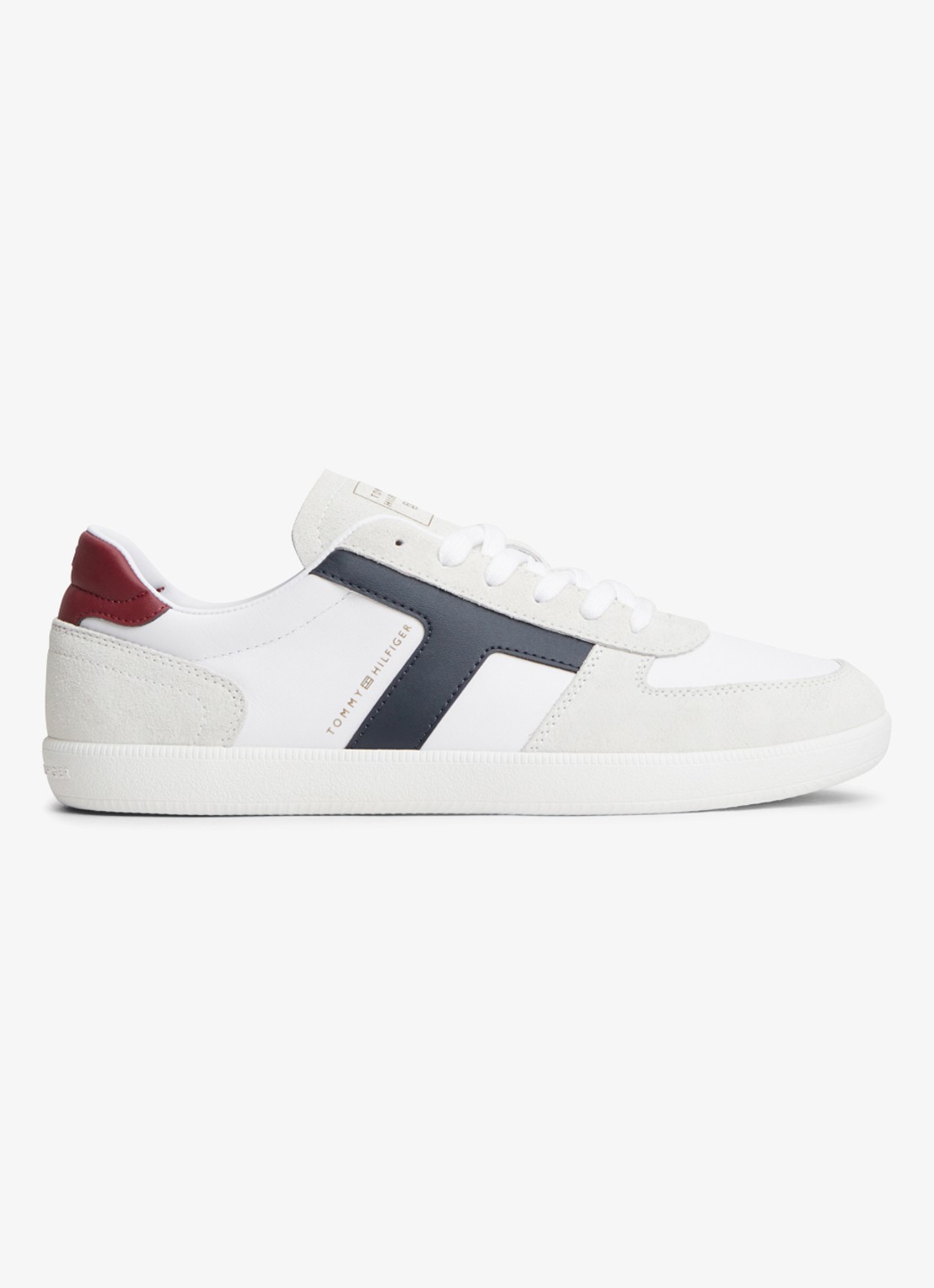 Tommy Hilfiger Sneaker met logo - voorkant 6 wit