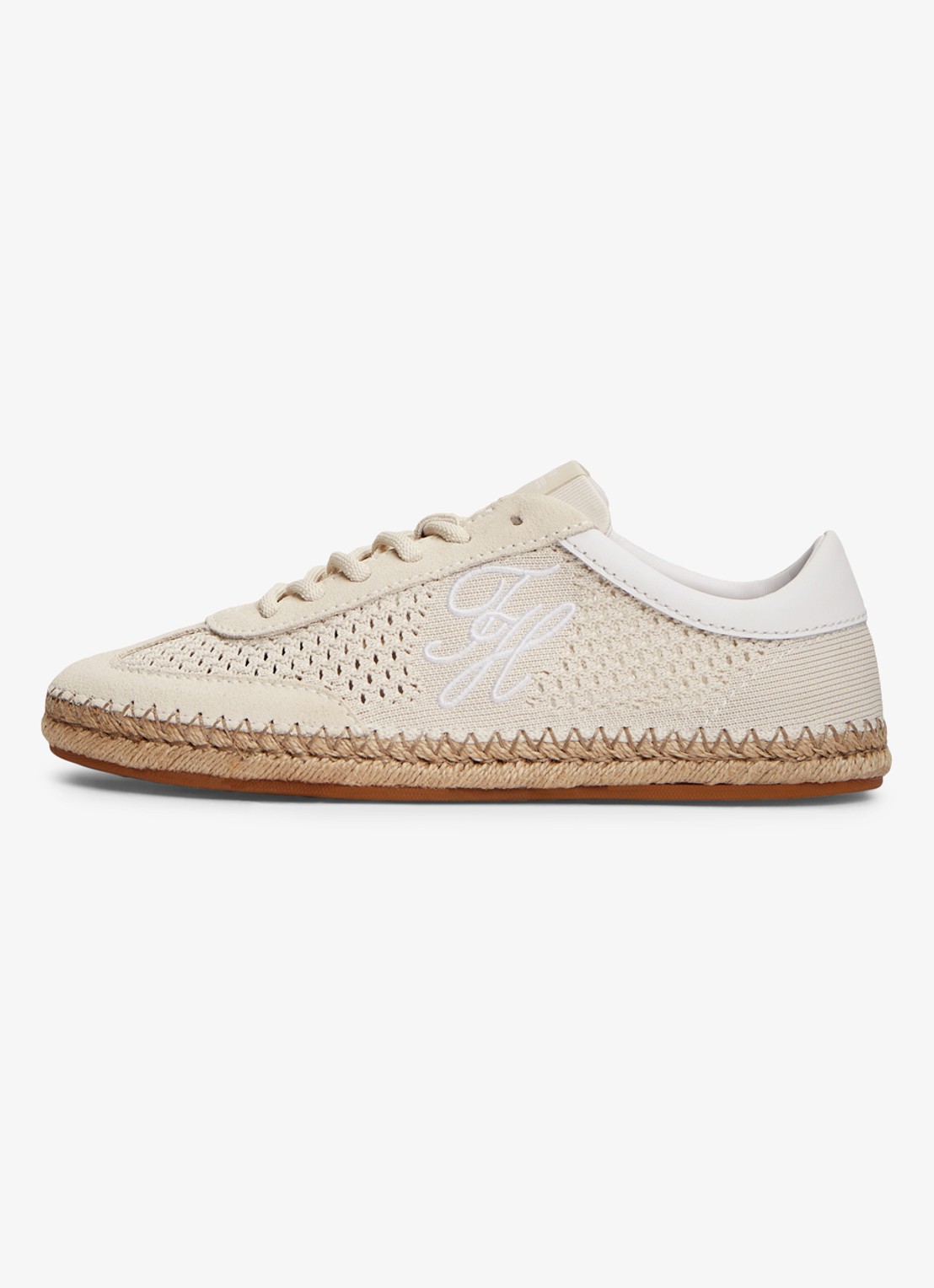 Tommy Hilfiger Sneaker met opengewerkt dessin - detail 2 creme