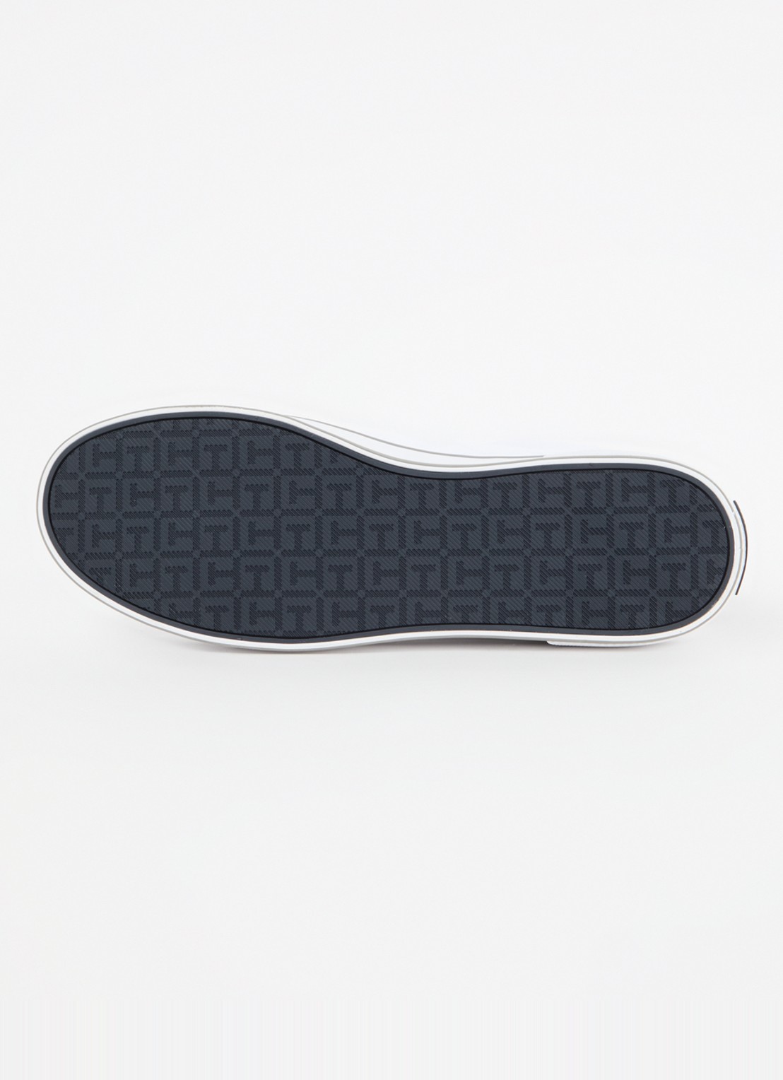 Tommy Hilfiger Sneaker van canvas met logo - detail 5 wit