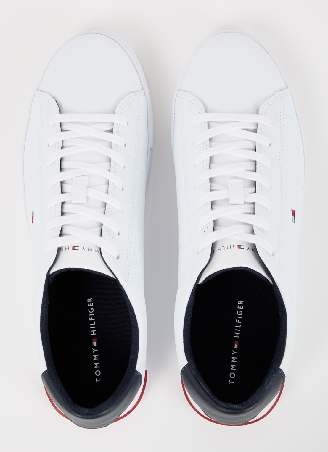 Tommy Hilfiger Sneaker van leer - detail 4 wit
