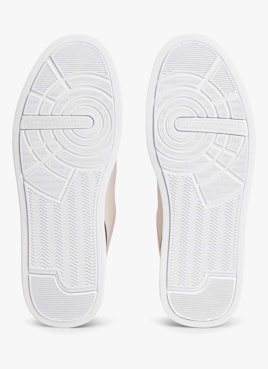 Tommy Hilfiger Sneaker van leer - detail 5 beige