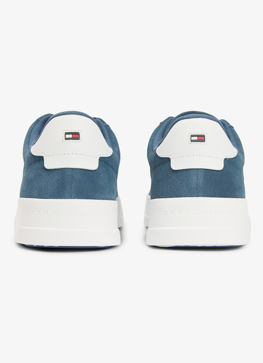 Tommy Hilfiger Sneaker van suède - achterkant 5 kobaltblauw